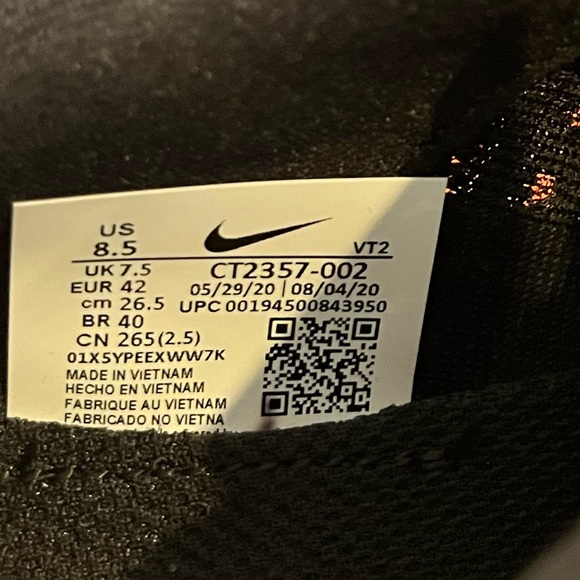 Nike Men's React Infinity Run Flyknit 2 Running Shoes Black - Picture 10 of 12